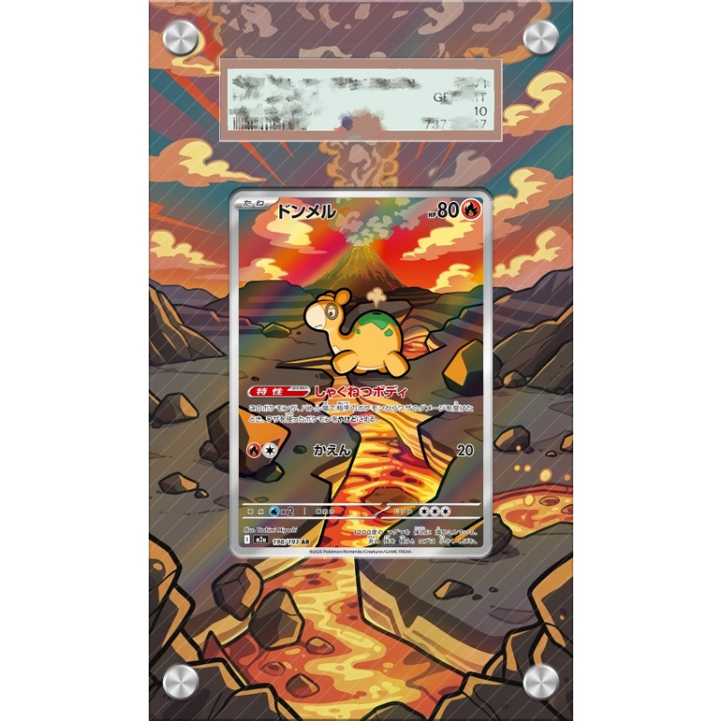 Anime Merchandise From Japan - Présentoir d'art pour cartes Pokémon Numel,