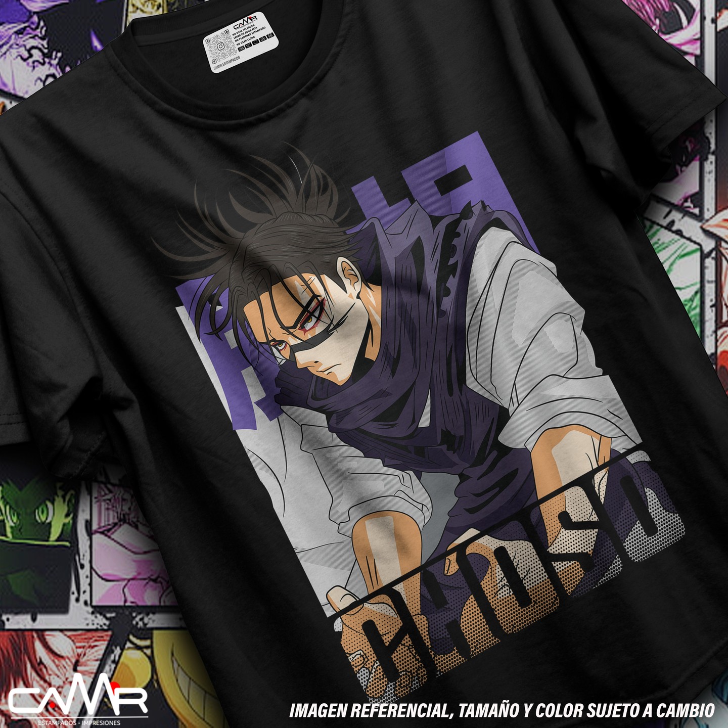 Jjk Anime Merchandise - T-shirt Jujutsu Kaimple Choso, Anime Manga