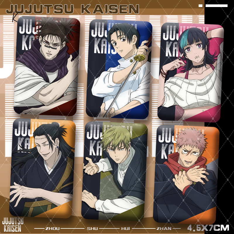 Premium Anime Merchandise - Épingles à badges carrées double flash