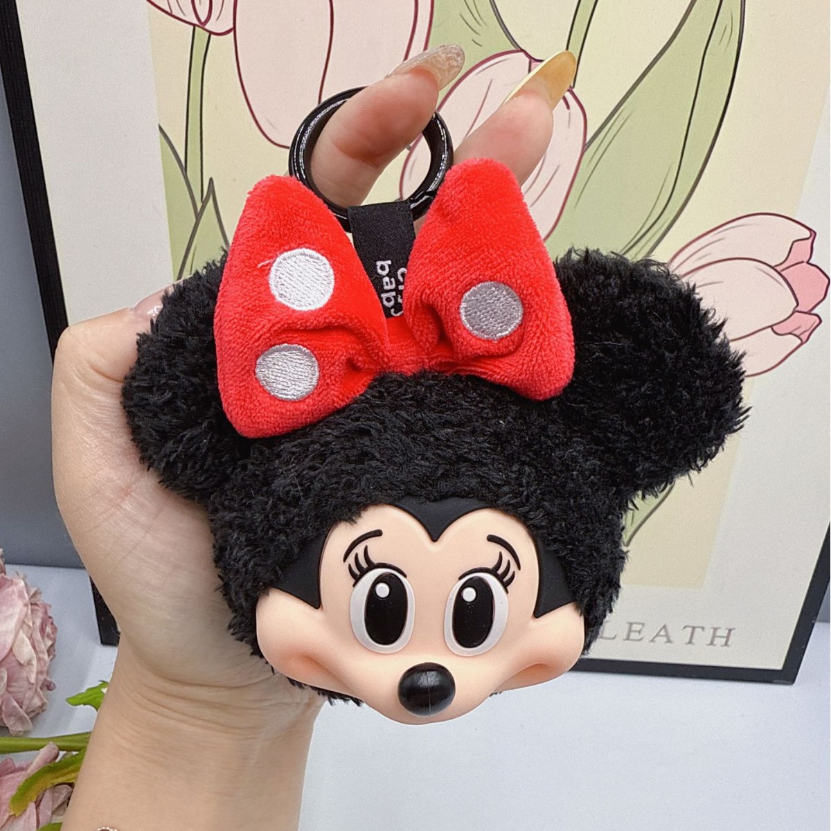 Anime Merchandise For Kids - Porte-clés poupée en peluche Mickey Minnie,