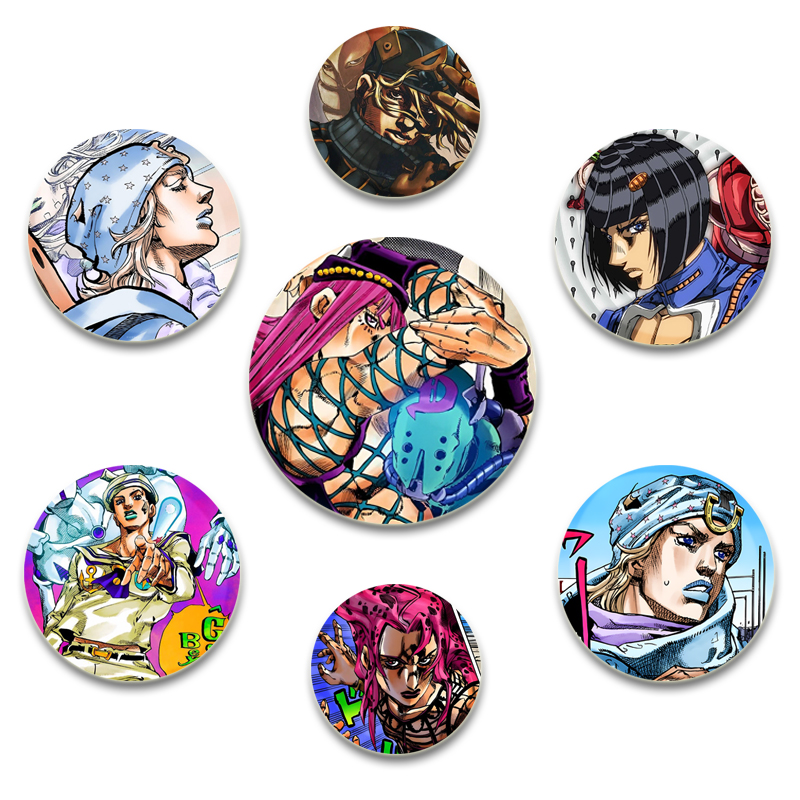 Jjk Anime Merchandise - Broche de dessin animé JoJo Bizarre
