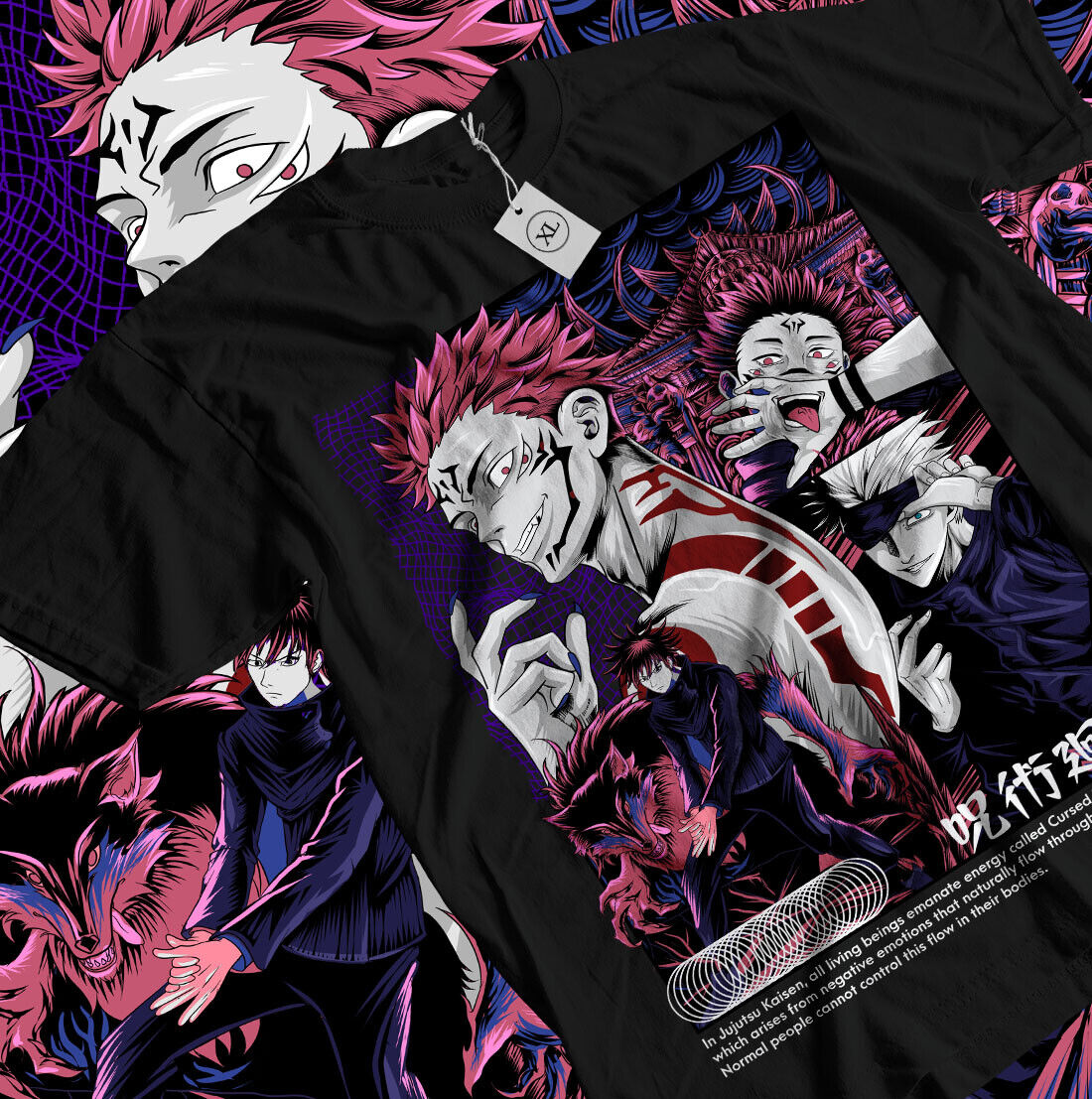 Ryomen Sukuna T-Shirt JuBOOKS  - Jjk Anime Merchandise avis et prix