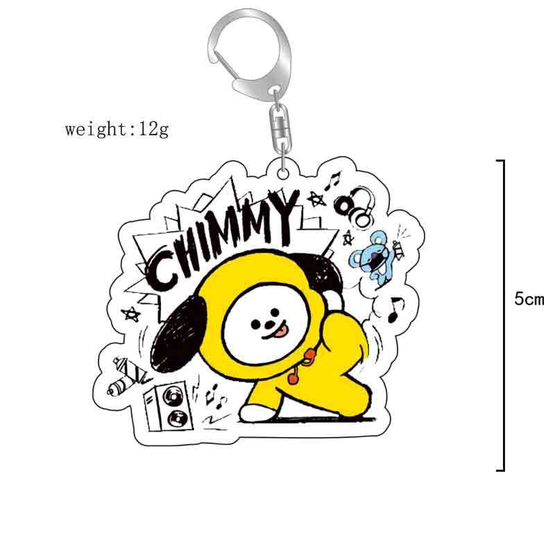 Porte-clés en acrylique BT21,  - Anime Girl Merchandise avis et prix