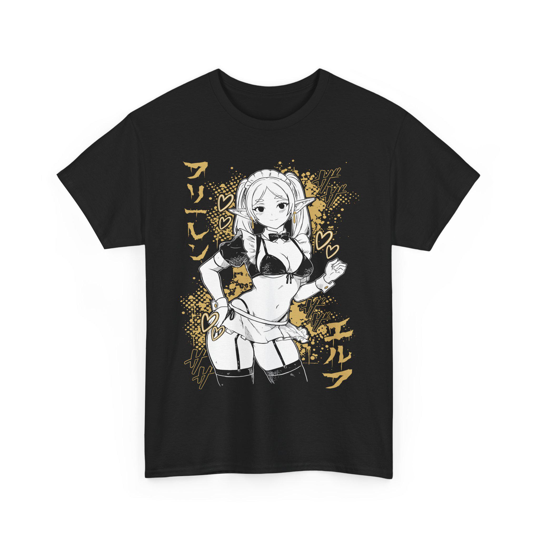 T-shirt noir surdimensionné en - Anime Girl Merchandise avis et prix